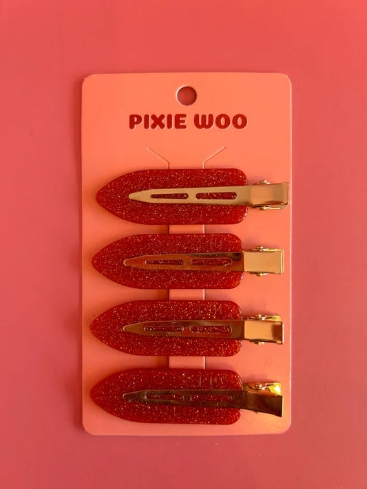 Lot de 4 pinces à cheveux sans plis de Pixie Woo