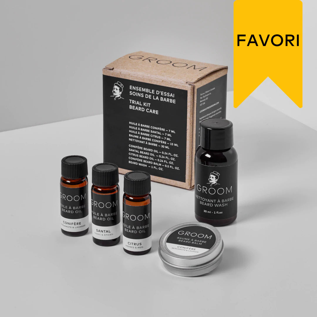 Ensemble d'essai Soins de la barbe de Groom