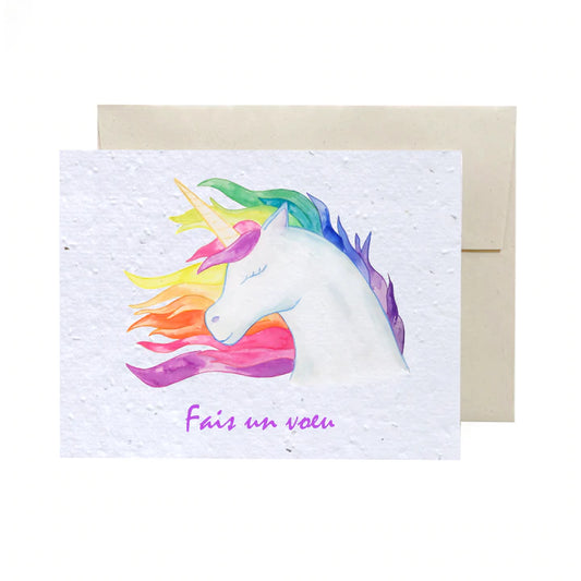 Carte Licorne de Flowerink