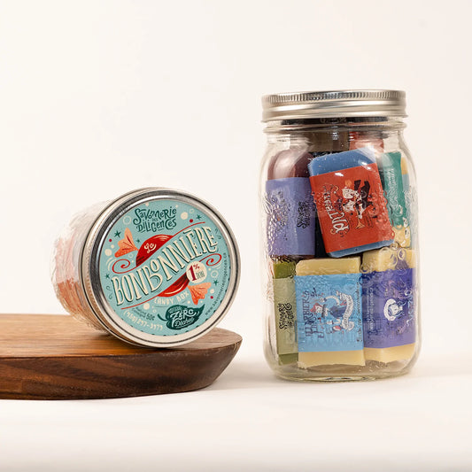 Bonbonnière de mini savons de la Savonnerie des Diligences