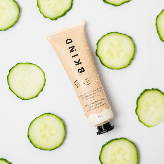 Exfoliant visage hydratant aux enzymes de fruit + extrait de thé vert de BKIND