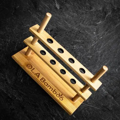 Porte brosse à dent en bambou d'Ola Bamboo à 4 trous