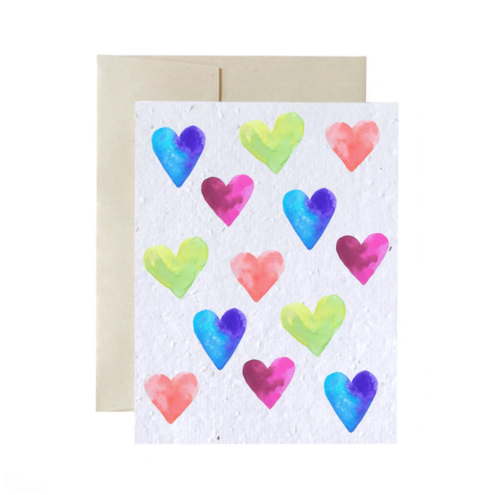 Carte Coeurs de Flowerink