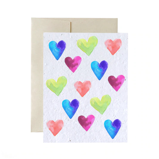 Carte Coeurs de Flowerink