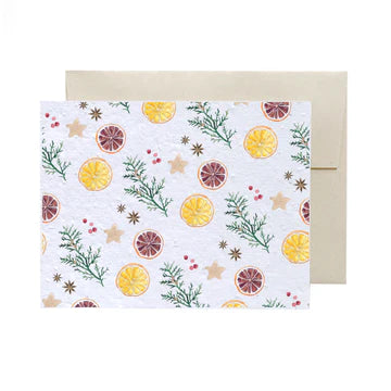 Cèdres & Oranges | Carte des fêtes de Flowerink