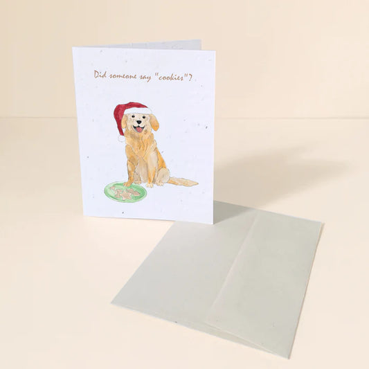 Biscuits golden | Carte des fêtes de Flowerink