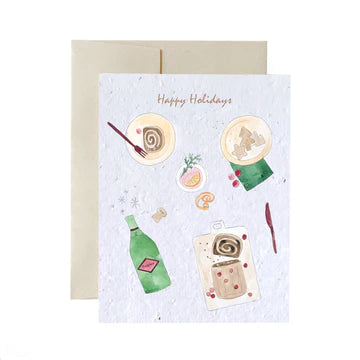 Prosecco & Desserts | Carte des fêtes de Flowerink