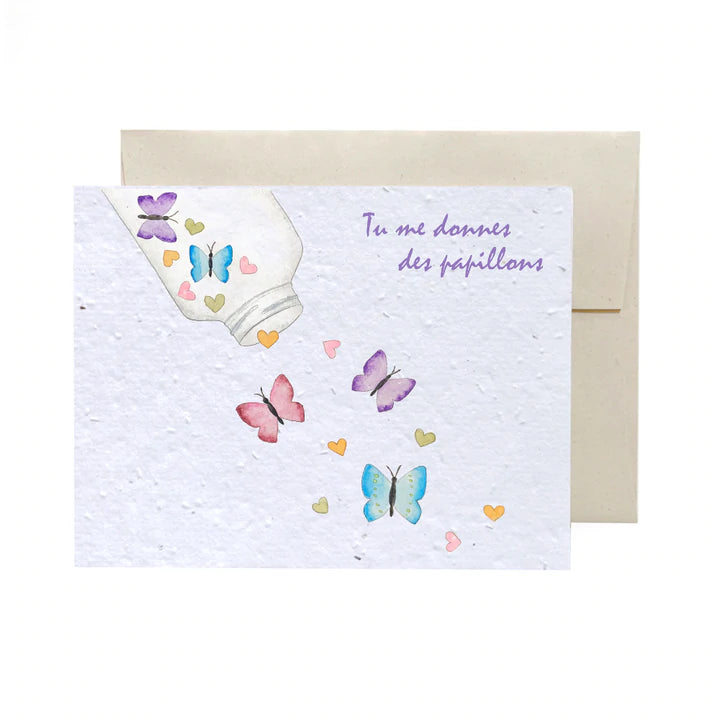 Carte Papillon de Flowerink