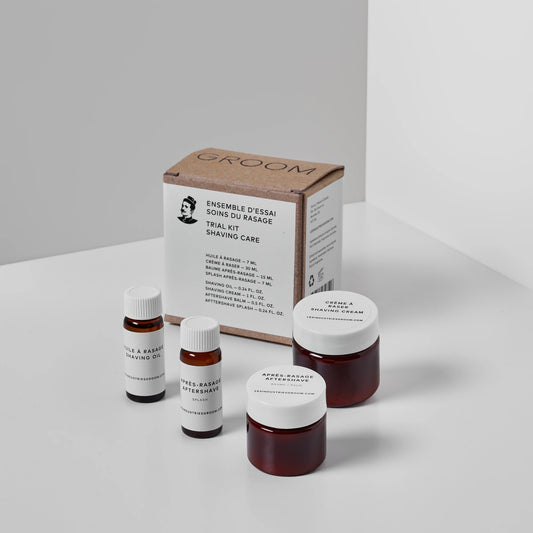 Ensemble d'essai rasage de 4 items de Groom