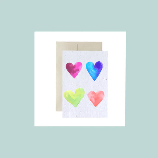 Mini carte Coeurs de Flowerink