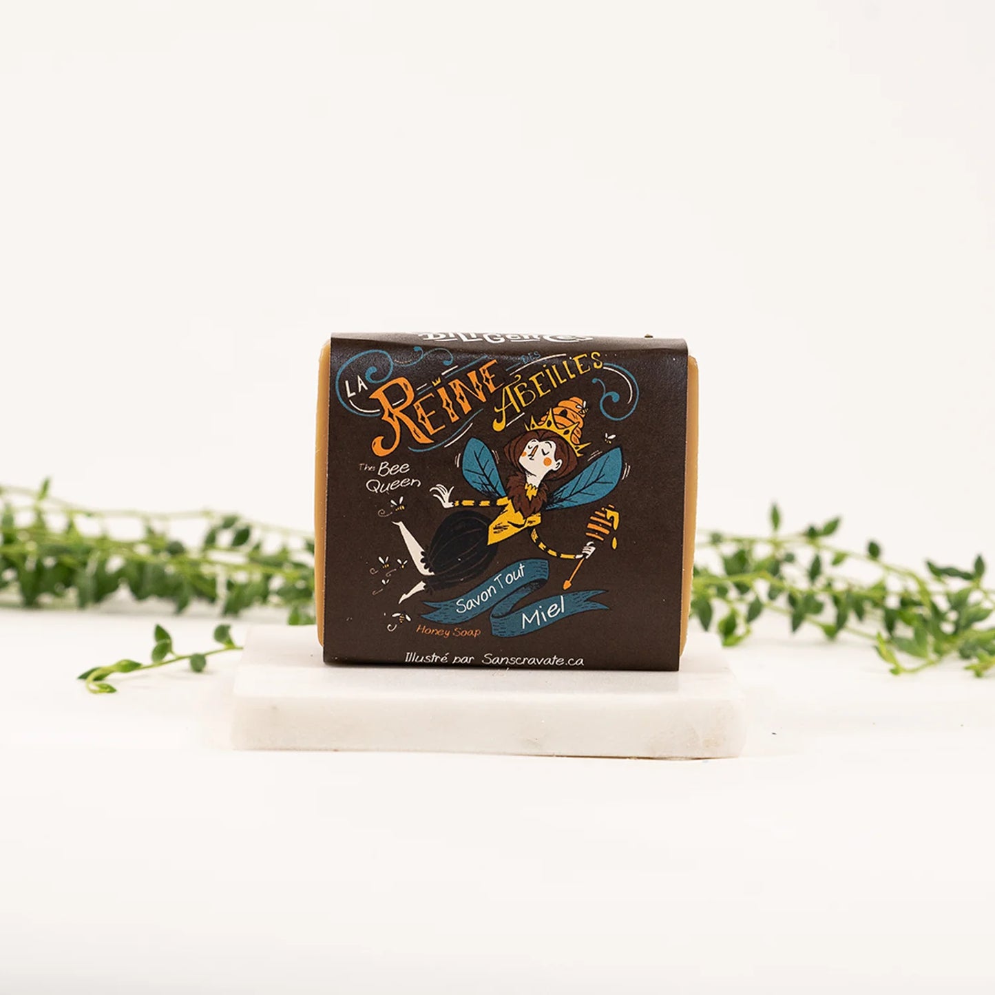 Savon La Reine des abeilles - miel 100 g de la Savonnerie des Diligences