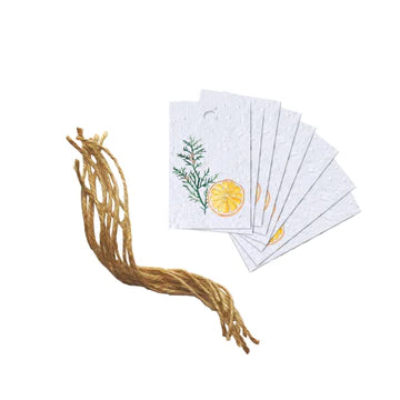 Cèdre & Oranges | Étiquettes cadeaux de Flowerink
