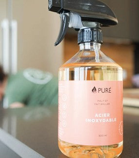 Nettoyant en acier inoxydable de Pure