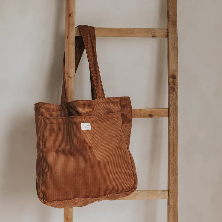 Sac en courduroy couleur cuivre de Dans le sac