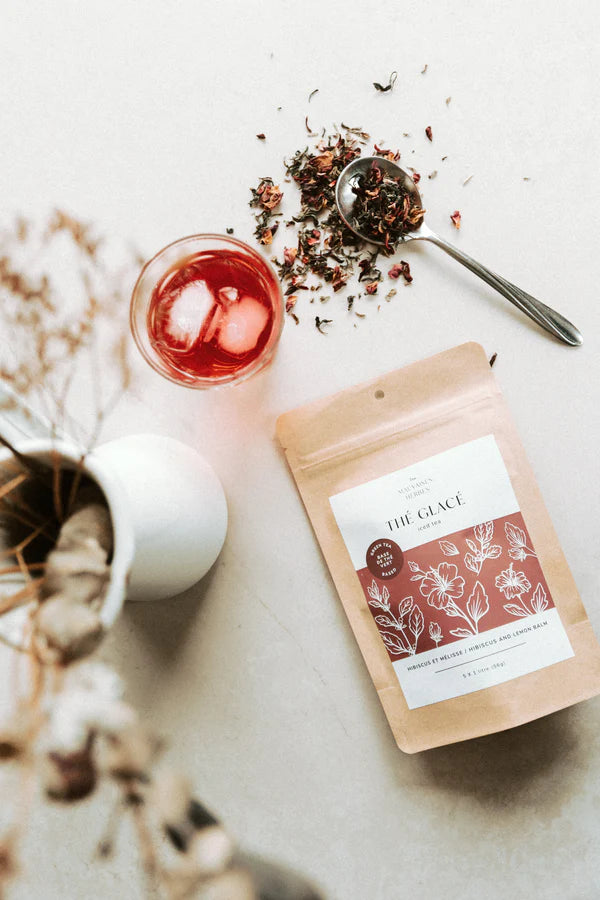 THÉ GLACÉ - HIBISCUS ET MÉLISSE des Mauvais Herbes