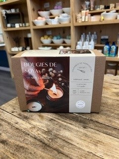 ENSEMBLE DE FABRICATION - BOUGIES DE SOYA NATURE des Mauvaises Herbes