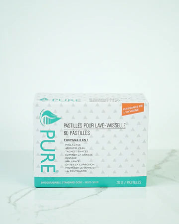 Boîte de pastilles lave-vaisselle tout-en-1 de Pure
