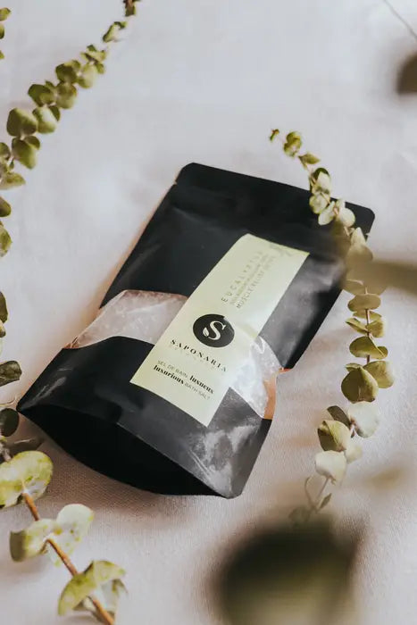 Sel de bain à l'eucalyptus de Saponaria