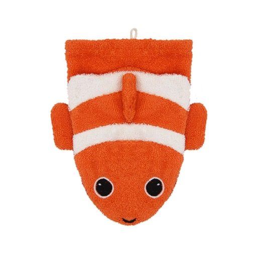 Gant de toilette en coton BIO – Poisson clown